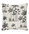ATMOSPHERA - Housse de Coussin Jacquard imprimé Palmier 40 x 40 cm - vignette