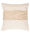 ATMOSPHERA - Coussin déhoussable en Coton Jacquard motif en relief 40 x 40 cm - vignette