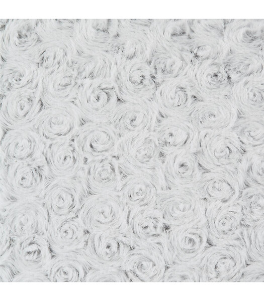 ATMOSPHERA - Coussin déhoussable en Fourrure Bouclée Gris clair  45 x 45 cm - large