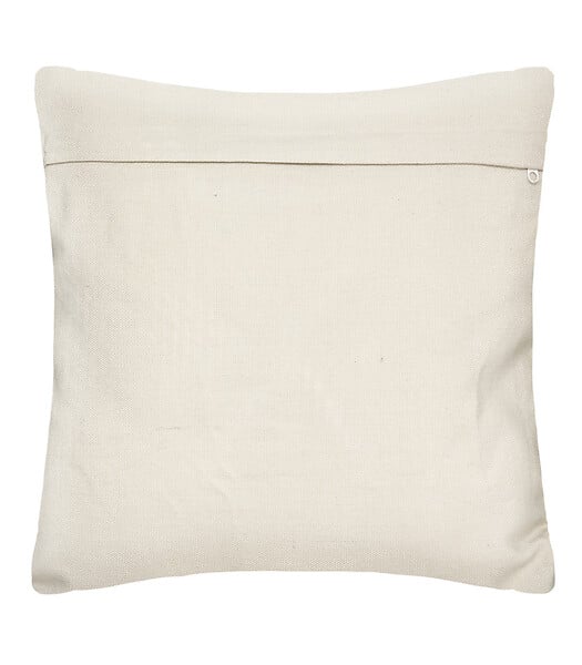 ATMOSPHERA - Coussin déhoussable Ocre & Blanc 45 x 45 cm - large