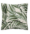 ATMOSPHERA - Housse de Coussin Jacquard Vert cèdre & Tropical 40 x 40 cm - vignette