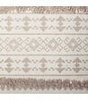 ATMOSPHERA - Housse de coussin  en coton Beige lin tufté 40 x 40 cm - vignette