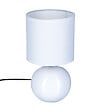 ATMOSPHERA - Lampe en Céramique Pied Boule Blanc - vignette