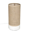 ATMOSPHERA - Lampe à poser en Bois et Lin H 27 cm - vignette
