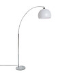 ATMOSPHERA - Lampadaire en Métal Blanc et Acier Chromé H 185 cm - vignette