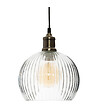 ATMOSPHERA - Luminaire Suspension en Verre texturé D 20 cm - vignette