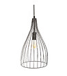 ATMOSPHERA - Luminaire Suspension en Métal filaire Noir D 19.5 cm - vignette