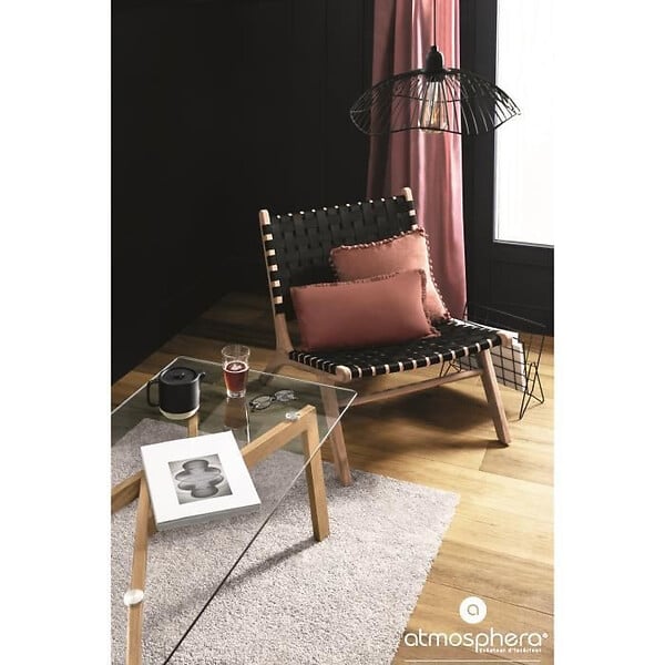 ATMOSPHERA - Luminaire Suspension en Métal filaire Noir D 34 cm - large