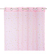 ATMOSPHERA - Rideau Voilage motifs Étoiles Or 140 x 250 cm déco enfant - vignette