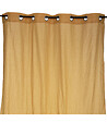 ATMOSPHERA - Rideau Voilage Berlingot Jaune moutarde 140 x 250 cm - vignette