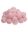 ATMOSPHERA - Guirlande décorative lumineuse 20 LED Boules en Coton Rose D 6 x L 435 cm - vignette