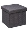 5 FIVE SIMPLY SMART - 2 en 1 Pouf et Coffre de rangement Gris foncé  31 x 31 cm - vignette