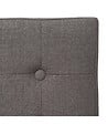 ATMOSPHERA - 2 en 1 Pouf pliant et coffre de rangement Gris Taupe aspect Lin 38 x 38 cm - vignette