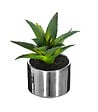 ATMOSPHERA - Plante verte artificielle Pot en céramique H 15 cm - vignette