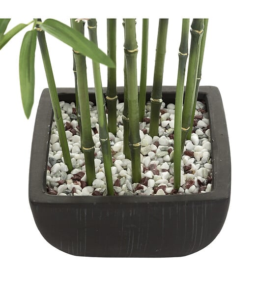 ATMOSPHERA - Plante artificielle Bambou Pot en Céramique H 180 cm - large