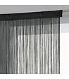 ATMOSPHERA - Rideau fil Noir 90 x 200 cm densité optimale - vignette
