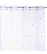 ATMOSPHERA - Rideau Voilage motifs Étoiles Or 140 x 250 cm déco enfant - vignette