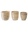 ATMOSPHERA - Lot de 3 Pots de fleurs en Rotin - vignette