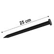 GT GARDEN - Bordure de jardin droite noire - 4,5 cm x 10 mètres avec 50 piquets d'ancrage - vignette