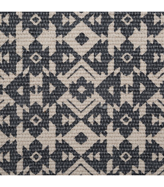 ATMOSPHERA - Tapis décoratif en Coton imprimé Gris Foncé 60 x 90 cm - large