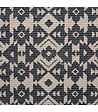 ATMOSPHERA - Tapis décoratif en Coton imprimé Gris Foncé 60 x 90 cm - vignette