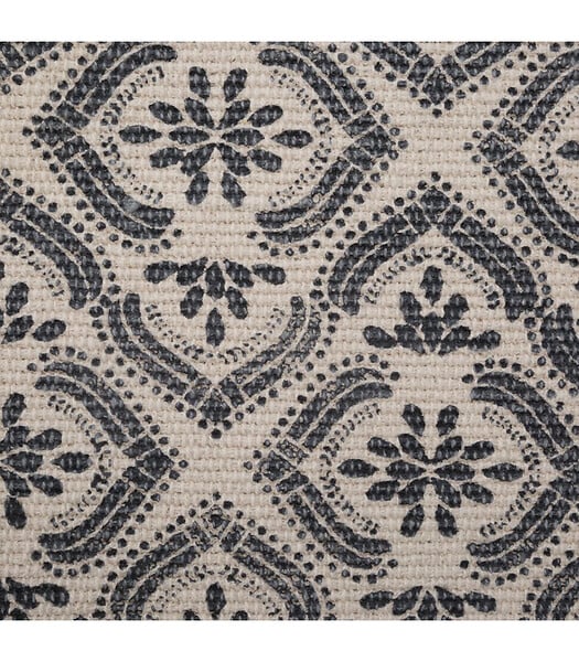 ATMOSPHERA - Tapis décoratif en Coton imprimé Gris Foncé 60 x 90 cm - large
