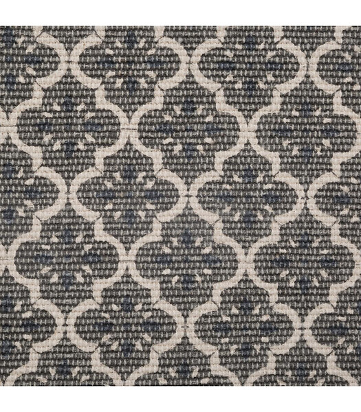ATMOSPHERA - Tapis décoratif en Coton imprimé Gris Foncé 60 x 90 cm - large