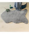 ATMOSPHERA - Tapis en Fourrure Grise Extra Doux 60 x 90 cm - vignette