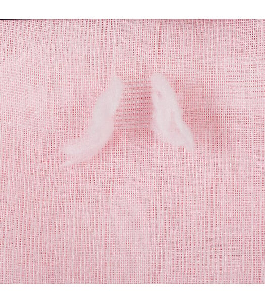 ATMOSPHERA - Voilage à œillets Rose motif petits pompons 140 x 240 cm - large