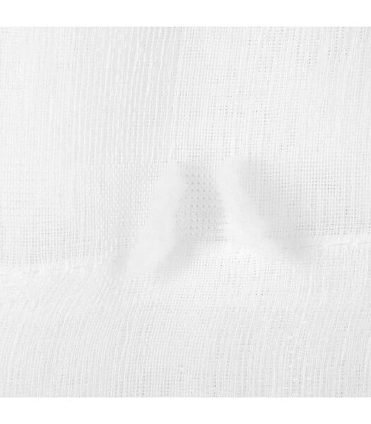 ATMOSPHERA - Voilage à œillets Blanc motif petits pompons 140 x 240 cm - large