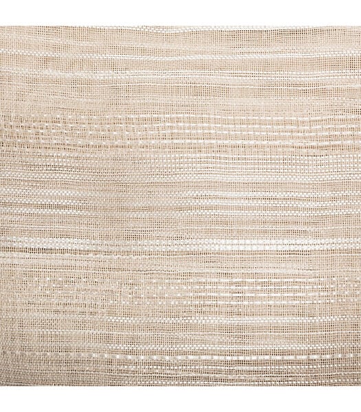 ATMOSPHERA - Voilage à œillets Beige Lin tissage à rayures 140 x 240 cm - large