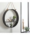 ATMOSPHERA - Étagère murale en Métal Noir D 54 cm - vignette