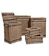 ATMOSPHERA - Set de 5 Paniers de rangement en Seagrass Beige et Marron - vignette