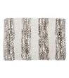 5 FIVE SIMPLY SMART - Tapis de salle de Bain épais rayé Gris 50 x 75 cm - vignette