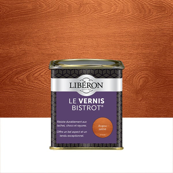 LIBERON - Vernis Bistrot Satin Acajou Pot 0.25l - large