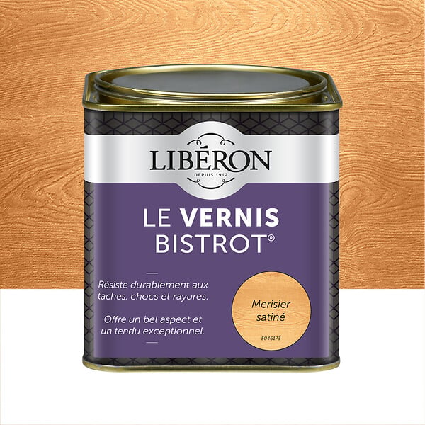 LIBERON - Vernis Bistrot Satin Merisier - 0,5L - large