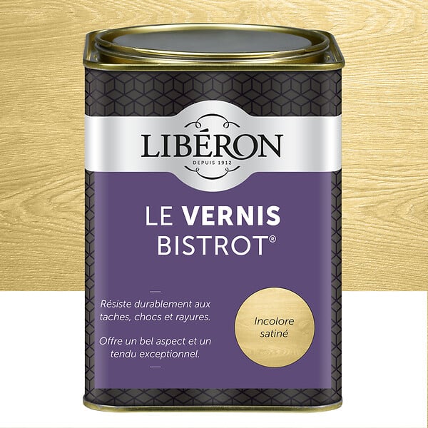 LIBERON - Vernis Bistrot Satin Incolore Pot 1l - large