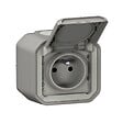 LEGRAND - Prise de courant étanche Plexo - Gris - IP55 - vignette