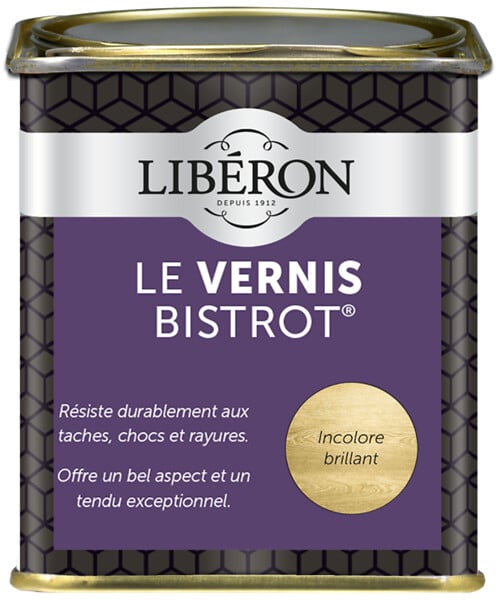 LIBERON - Vernis Bistrot Brillant Incolore Pot 0.25l - large