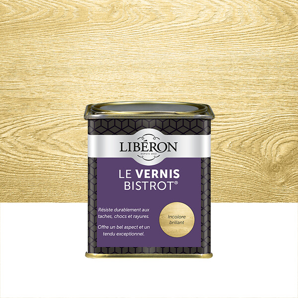 LIBERON - Vernis Bistrot Brillant Incolore Pot 0.25l - large