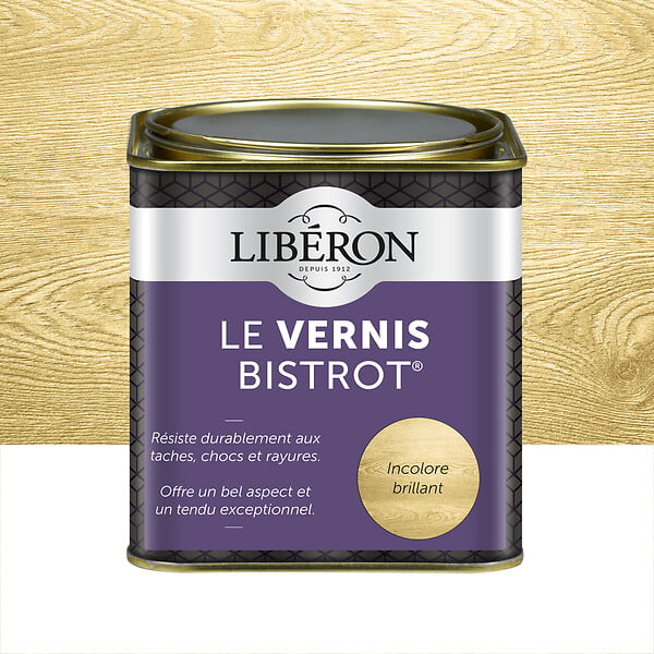 LIBERON - Vernis Bistrot Brillant Incolore - 0,5L - Alkyd - large