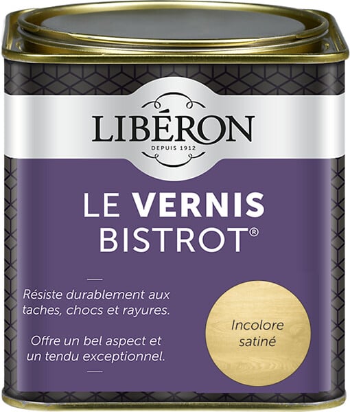 LIBERON - Vernis Bistrot Satin Incolore Pot 0.5l - large