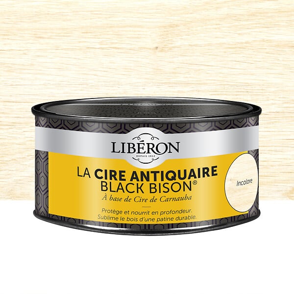 LIBERON - Cire antiquaire pâte Black Bison Incolore 0,5L - large