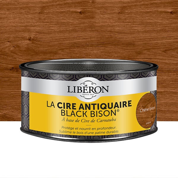 LIBERON - Cire antiquaire en Pâte - Chêne Foncé - 0.5L - large