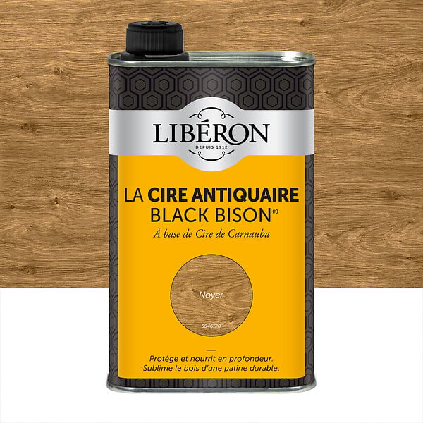 LIBERON - Cire antiquaire liquide - Cire de Carnauba - Noyer - 0,5L - large