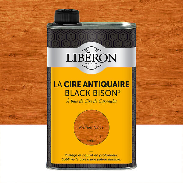 LIBERON - Cire antiquaire liquide Merisier foncé - 0,5L - large