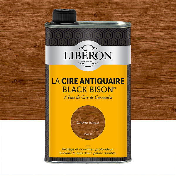 LIBERON - Cire antiquaire liquide Chêne foncé - 0,5L - large