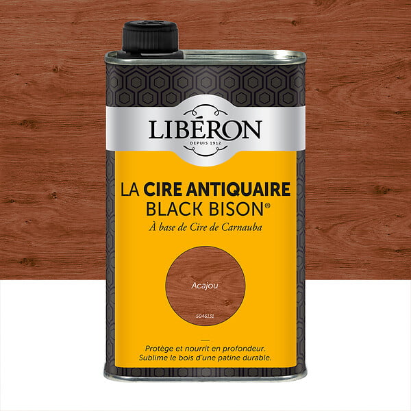 LIBERON - Cire antiquaire liquide Acajou - Bidon 0,5L - large