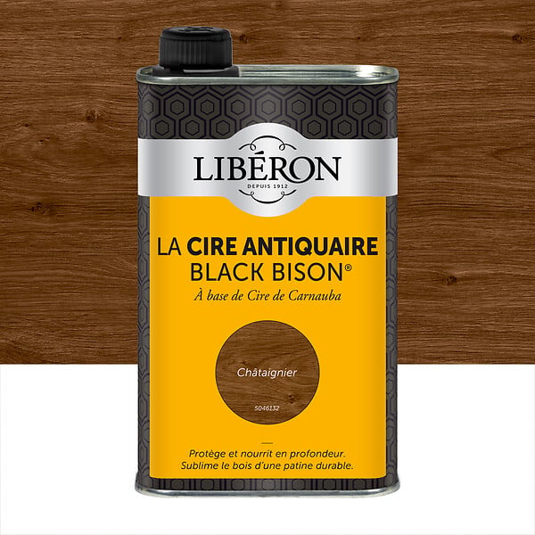 LIBERON - Cire antiquaire liquide Châtaignier - 0,5L - large