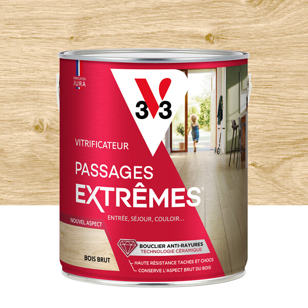 V33 BOIS - Vitrificateur bois brut mat - 2,5L - large